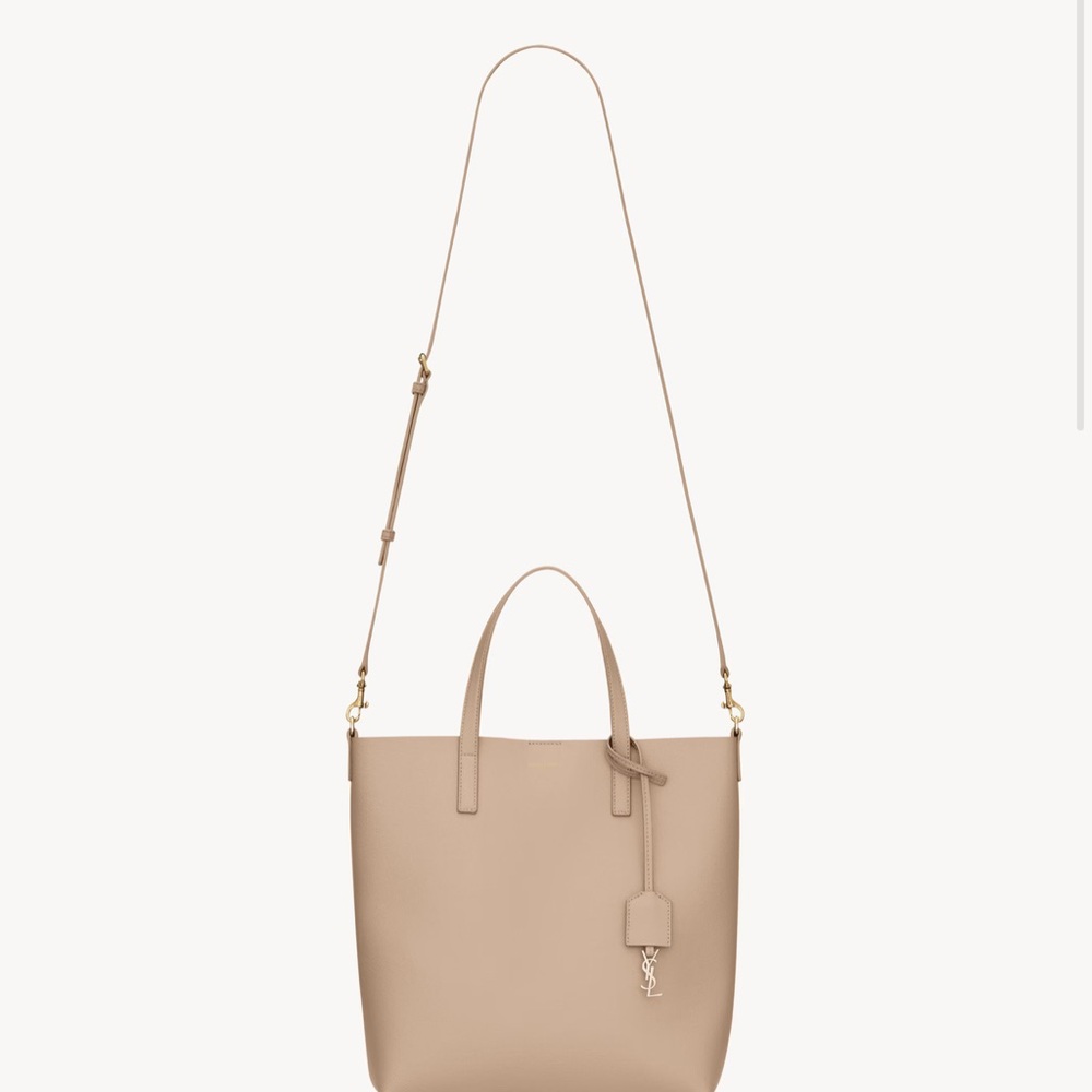 Yves Saint Laurent Tan Leather Tote Bag